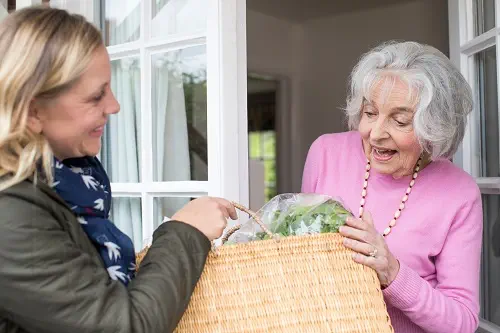 Einkaufservice fuer Seniorin